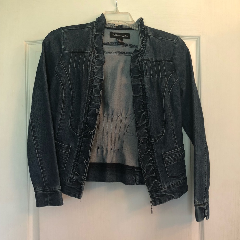 Size S Christiana Zimm blue jean jacket